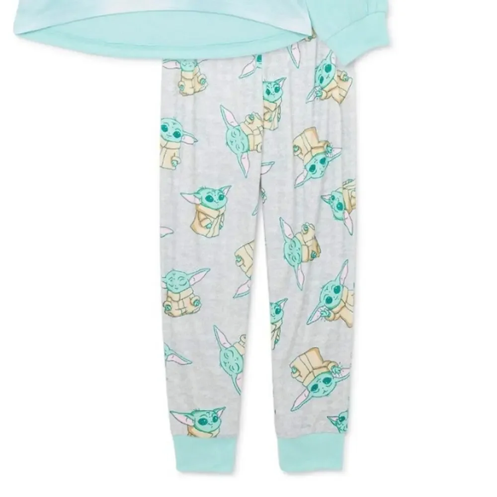 Star Wars Mandalorian Grogu Gray Polyester Pajama Pants Bottoms